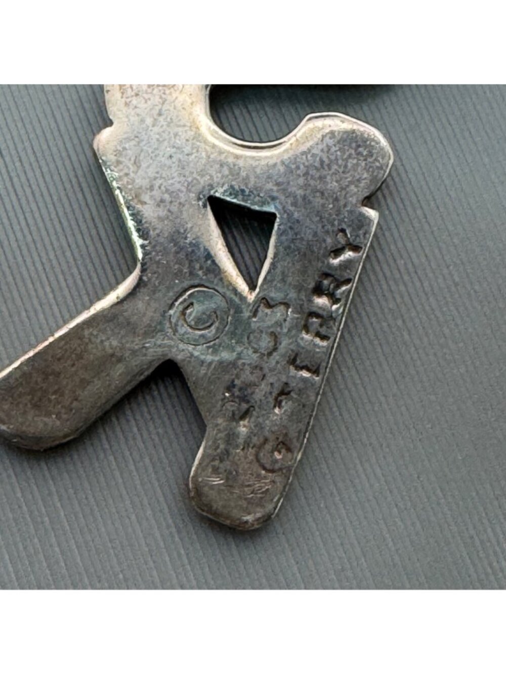 ASK Religious Pendant Charm Matthew 7:7 Silver Ton 2003 Christian Signed G Terry - Picture 9 of 11
